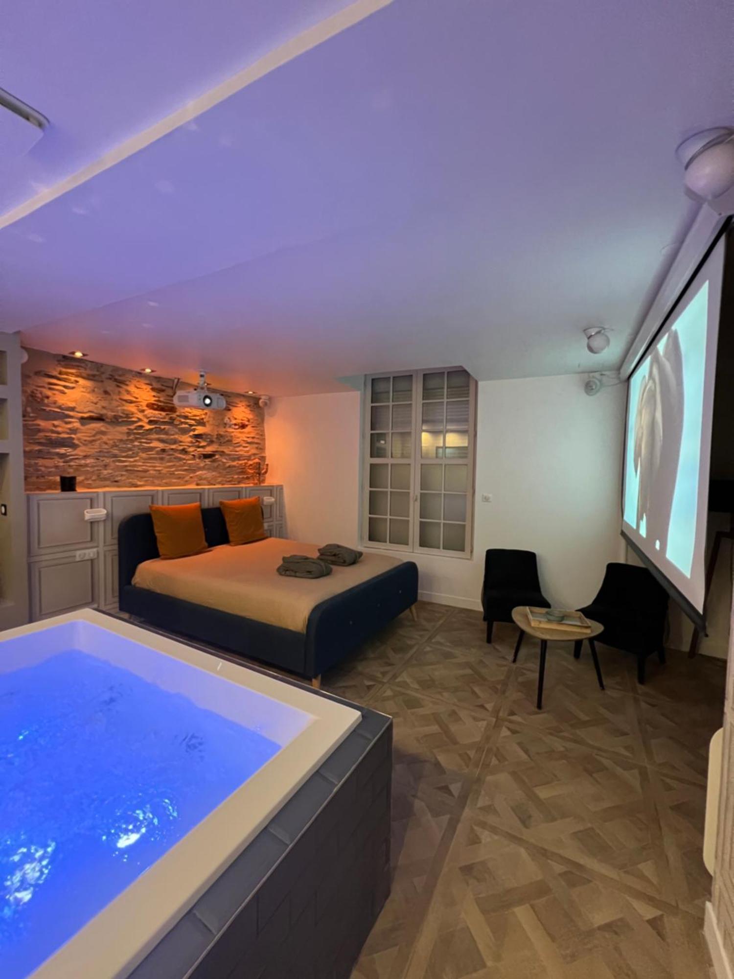 Appartement Avec Jacuzzi Sauna & Home Cinema - Nid D'Angers Buitenkant foto